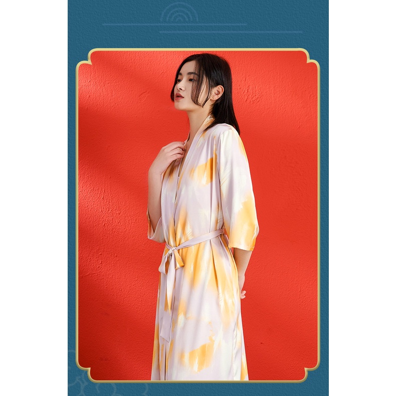 Áo choàng tắm Kimono ngủ đồ ngủ kiểu Nhật bản Chất Latin Mềm Mịn ❊ Hoàn xu Freeship❊ Ivy sweet home IVY210