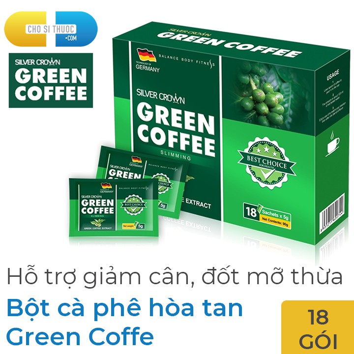 Cà phê giảm cân Green Coffee Silver Crown