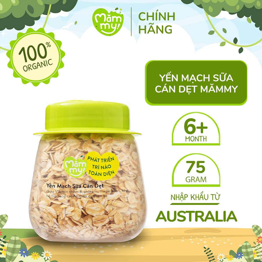 Yến mạch Sữa cán dẹt Mămmy 75g