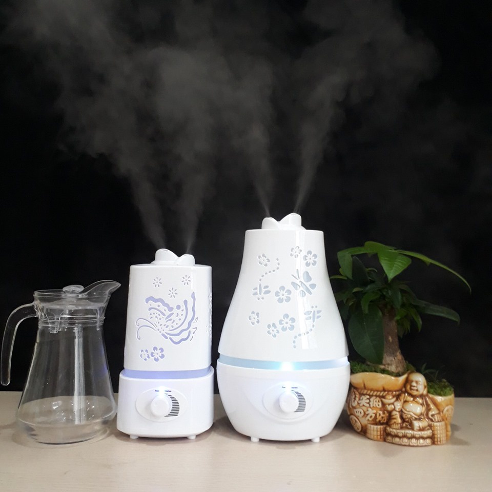 Máy xông tinh dầu Hồ Điệp model 2023, chính hãng Aroma Diffuser Trường An, bảo hành 1 năm, đèn led RGB