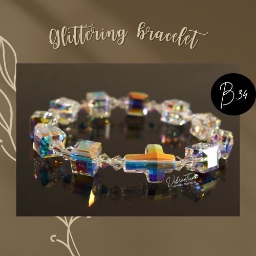 [Mã SKAMLTSM9 giảm 10% đơn 99K] Vòng tay pha lê Swarovski B.34