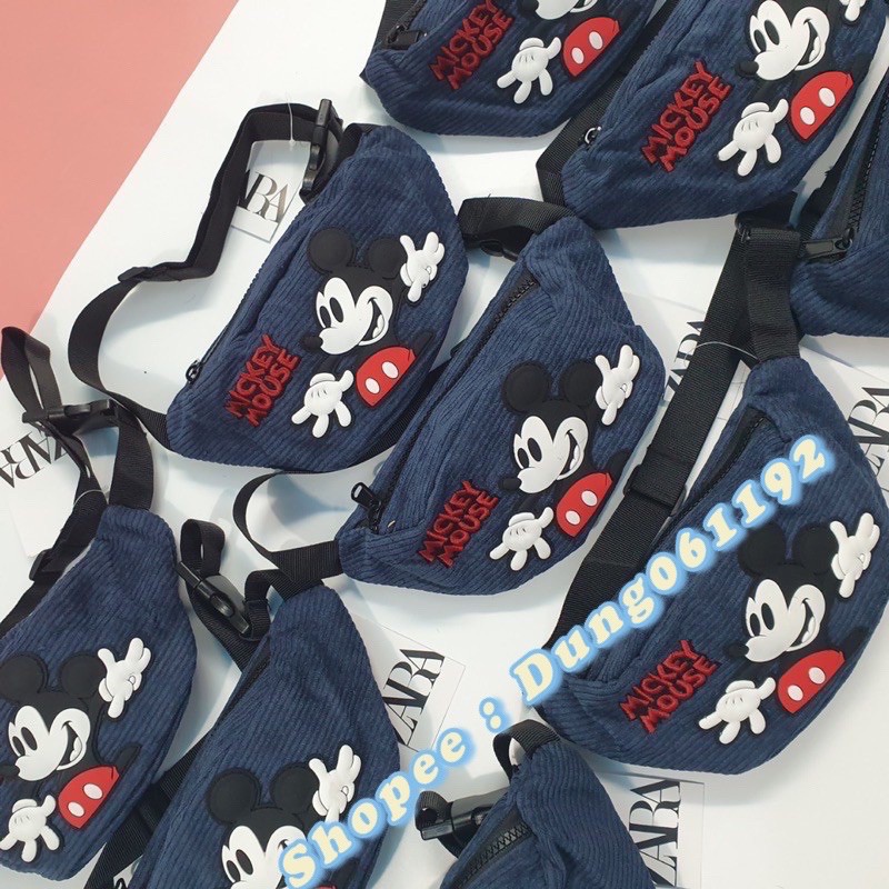 Túi zara đeo ngang mickey mouse (có sẵn)