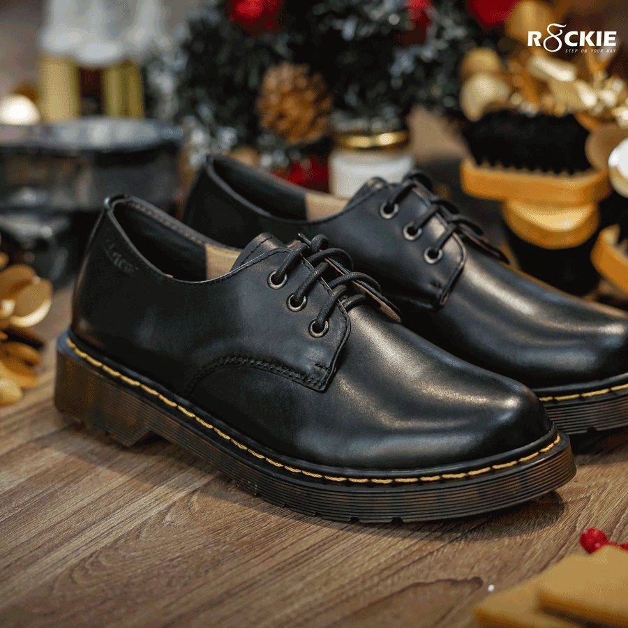 Giày nam da thật Dr Martens 1461- Da nappa cao cấp nhập khẩu - Màu đen - DRAD03DE  - R8ckie Official | BigBuy360 - bigbuy360.vn