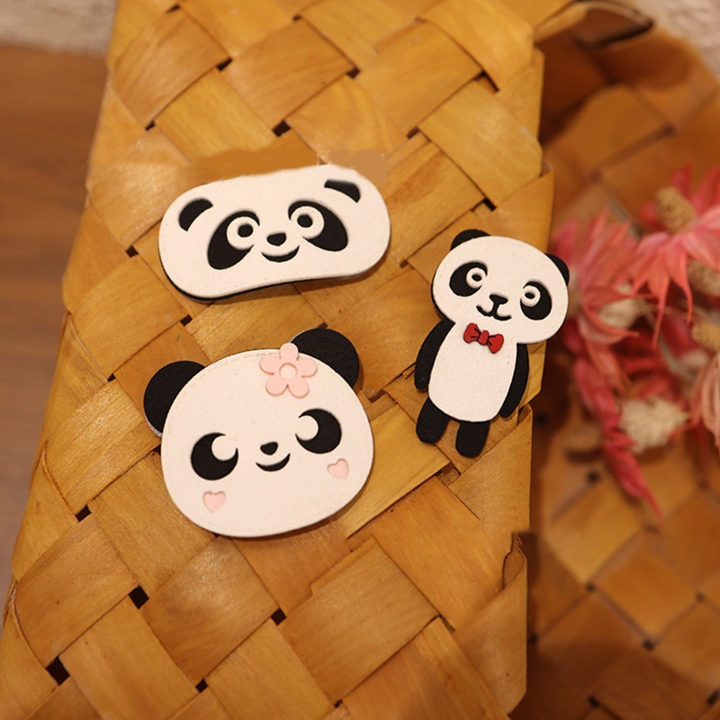 Kẹp Tóc Hình Gấu Trúc Hoạt Hình Nhiều Kiểu Dáng Chống Trượt Cho Bé