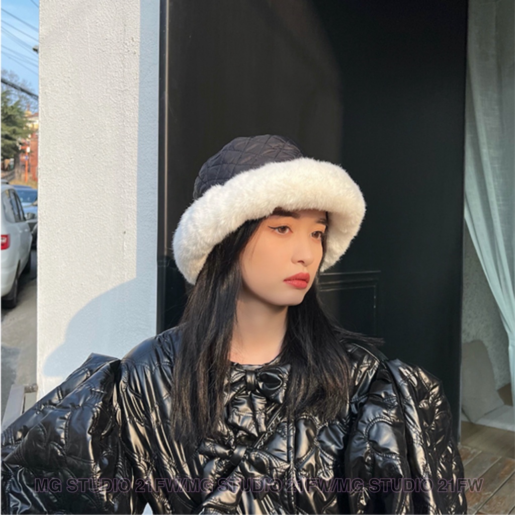 Mũ giữ ấm MG STUDIO vải bông dành cho mùa đông 3 màu sắc lựa chọn