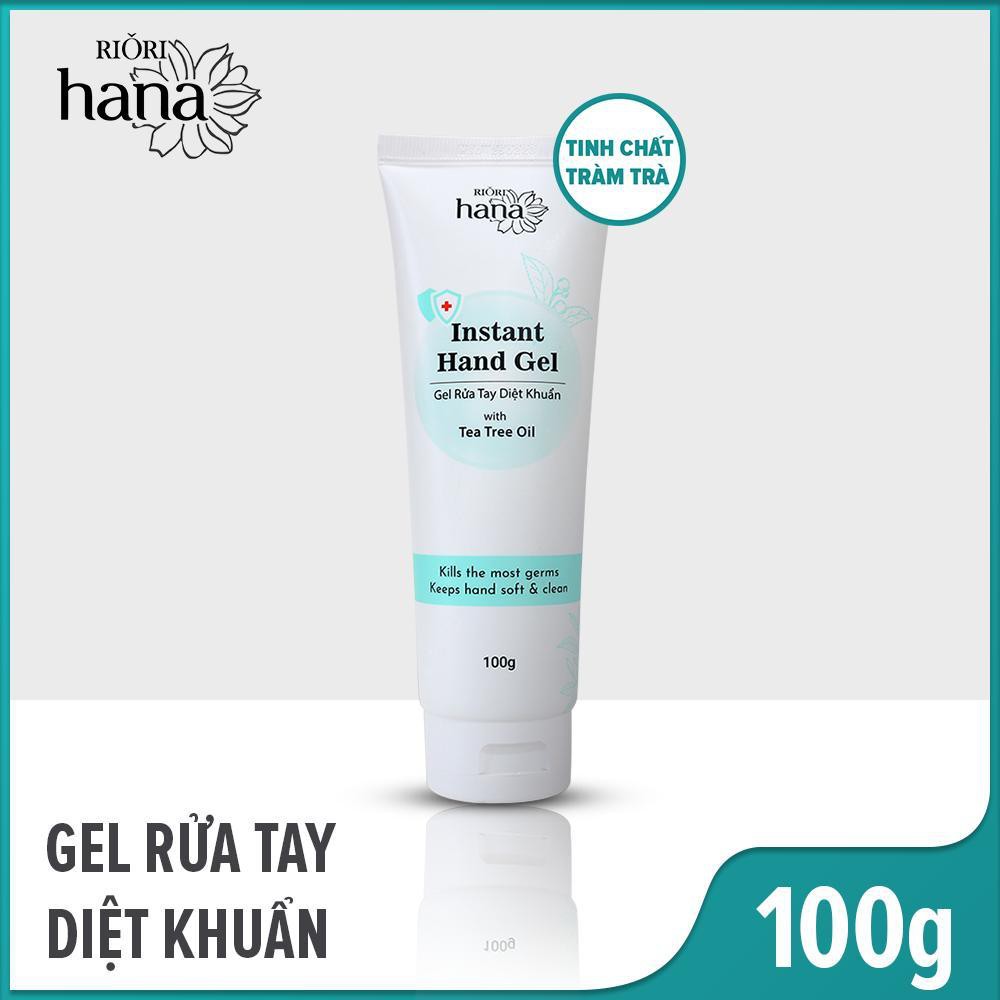 Gel rửa tay khô diệt khuẩn RIORI HANA - Tinh chất Tràm 100g