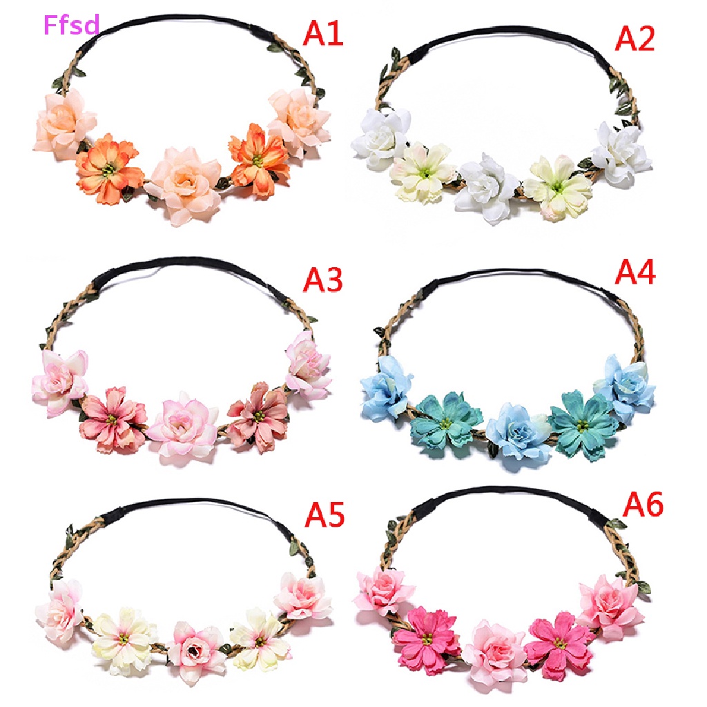 {Ffsd} Băng Đô Vòng Hoa Vương Miện Phụ Kiện Đi Biển Đám Cưới Cho Bé Gái Mới * Bán Chạy