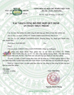 Diệp lục colagen ( hàng chuẩn )