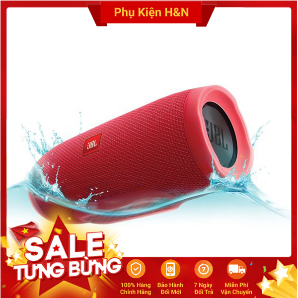 Loa Bluetooth JBL Charge 3 Bass Mạnh- Âm trung thực, Chống nước, pin 12 giờ - Loa mini giá rẻ nghe nhạc