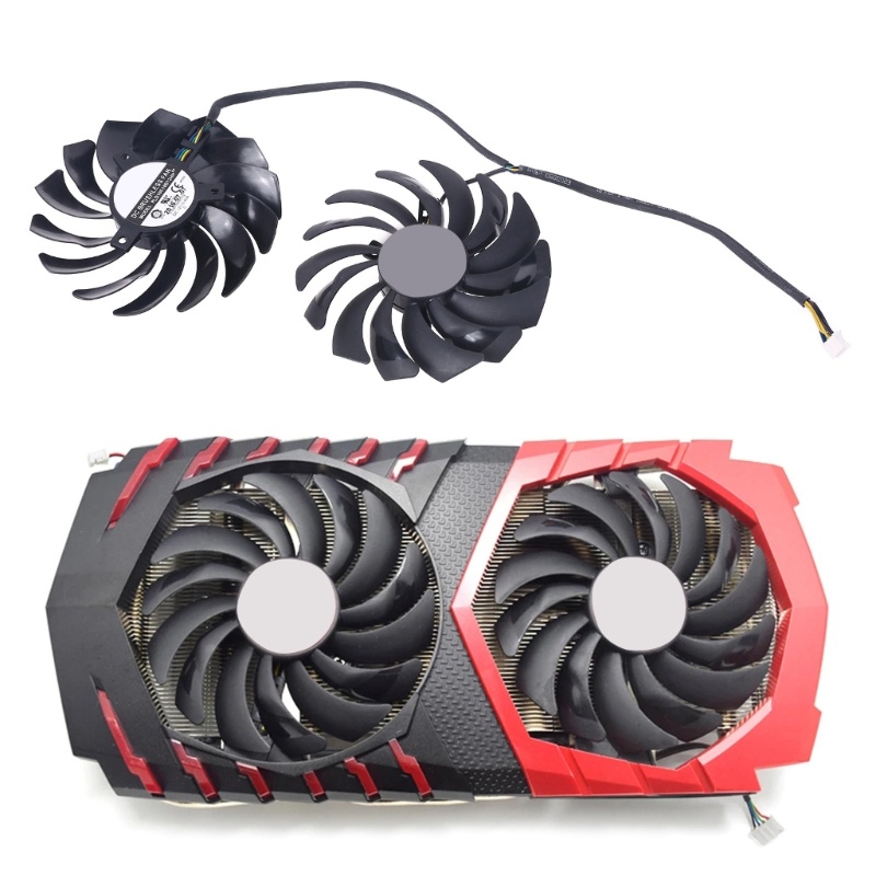 Set 2 Thẻ Đồ Họa Chơi Game PLD10010S12HH 4Pin Cho MSI Radeon R9 RX470 480 570 580 GTX1080Ti 1080 1070 1060