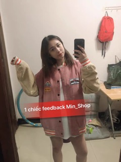 [ Kèm Ảnh Khách Mặc] Áo Bomber Nhung Tăm Cá Tính