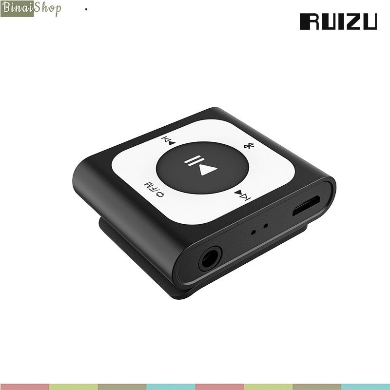 Ruizu X66 (16GB) - Máy Nghe Nhạc Thể Thao Nhỏ Gọn, Có Bluetooth (Tặng Tai Nghe Nhạc)