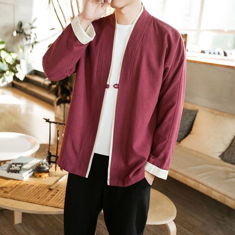 Áo Choàng Phong Cách Hán Phục Cổ Điển Plus Size Dễ Phối Đồ Cho Nam