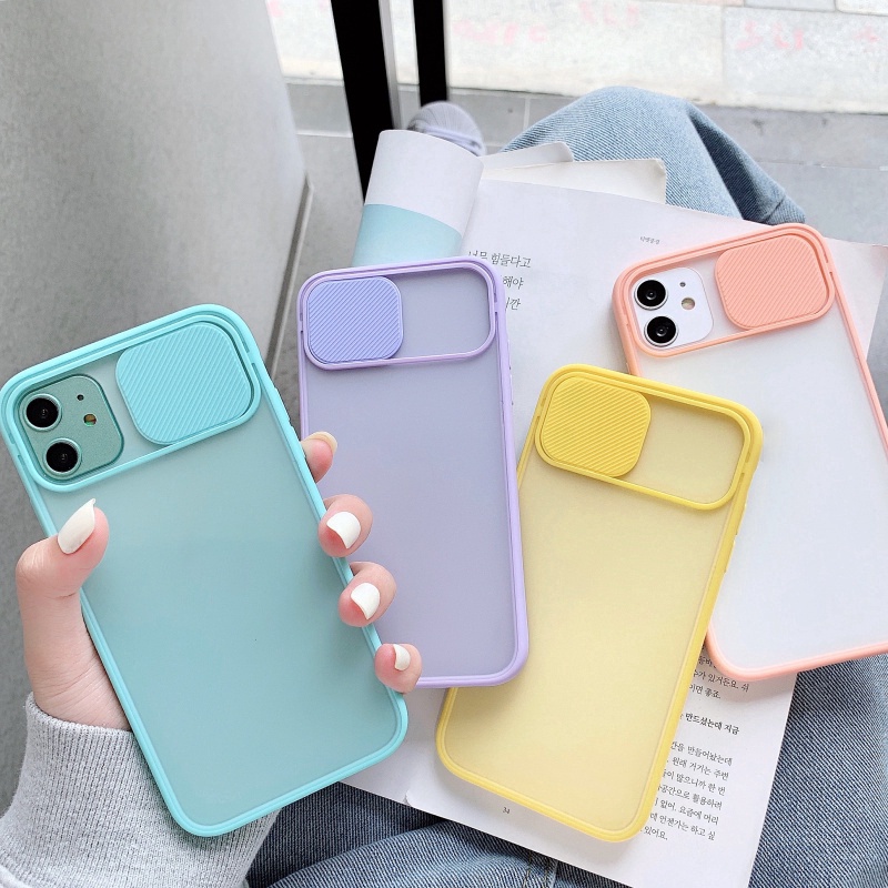 Ốp Điện Thoại Mềm Bảo Vệ Camera Màu Kẹo Cho iPhone 12 13 Pro Max