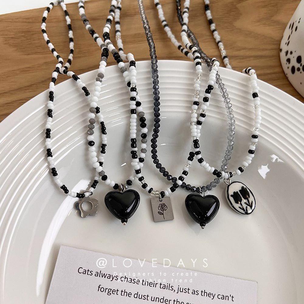 MXGOODS Dây Chuyền Mặt Hoa Tulip Trái Tim Thanh Lịch Phong Cách Hàn Quốc Cho Nữ