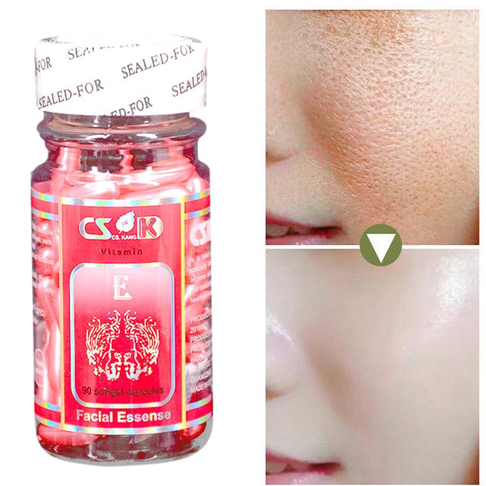 (Hàng Mới Về) Serum Dạng Viên Nang Vitamin E Trị Mụn Dưỡng Ẩm Làm Trắng Da