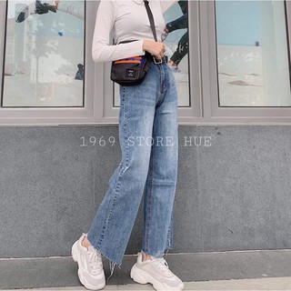 QUẦN CULOTTES BÒ RÁCH CẠP CAO