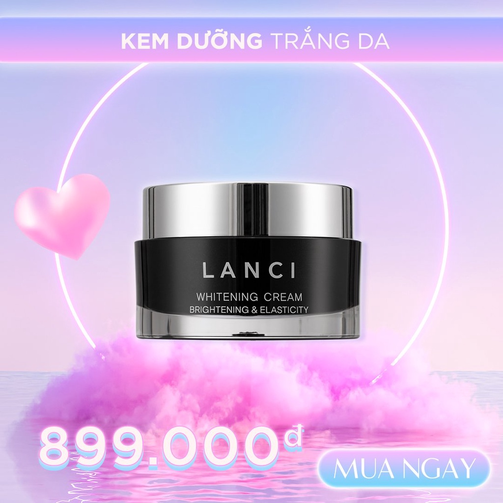 Kem Dưỡng Trắng Da Hàn Quốc LANCI Chiết Xuất Bột Ngọc Trai Làm Da Tươi Sáng Tức Thì Whitening Cream 50ml