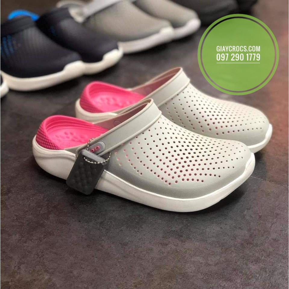 Dép sục Literide Cross Màu Ghi Hồng