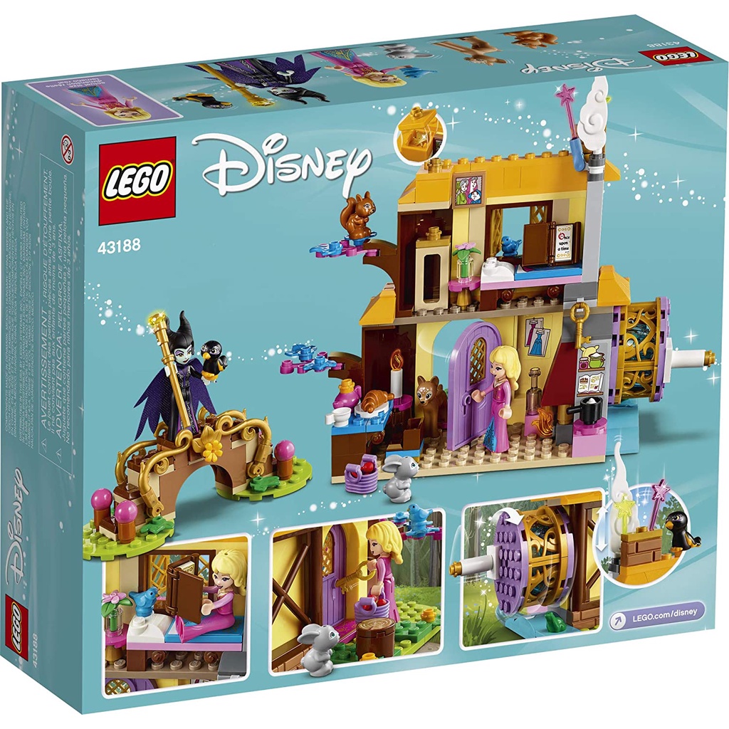 Đồ chơi LEGO Disney - Ngôi nhà trong rừng của Aurora mã 43188 gồm 300 chi tiết