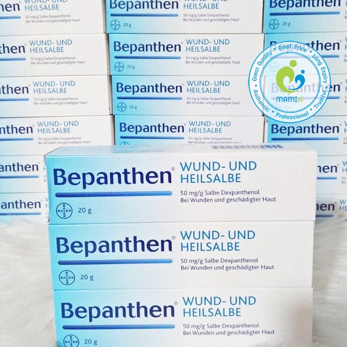 Kem (20g/100g) chống hăm cho trẻ sơ sinh, chữa rạn da cho phụ nữ sau sinh Bepanthen Wund Und Heilsalbe, Đức