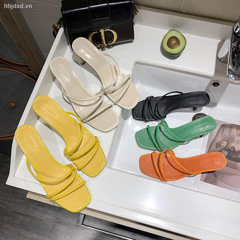 Dép cao gót quai mỏng thời trang hè 2020 cho nữ