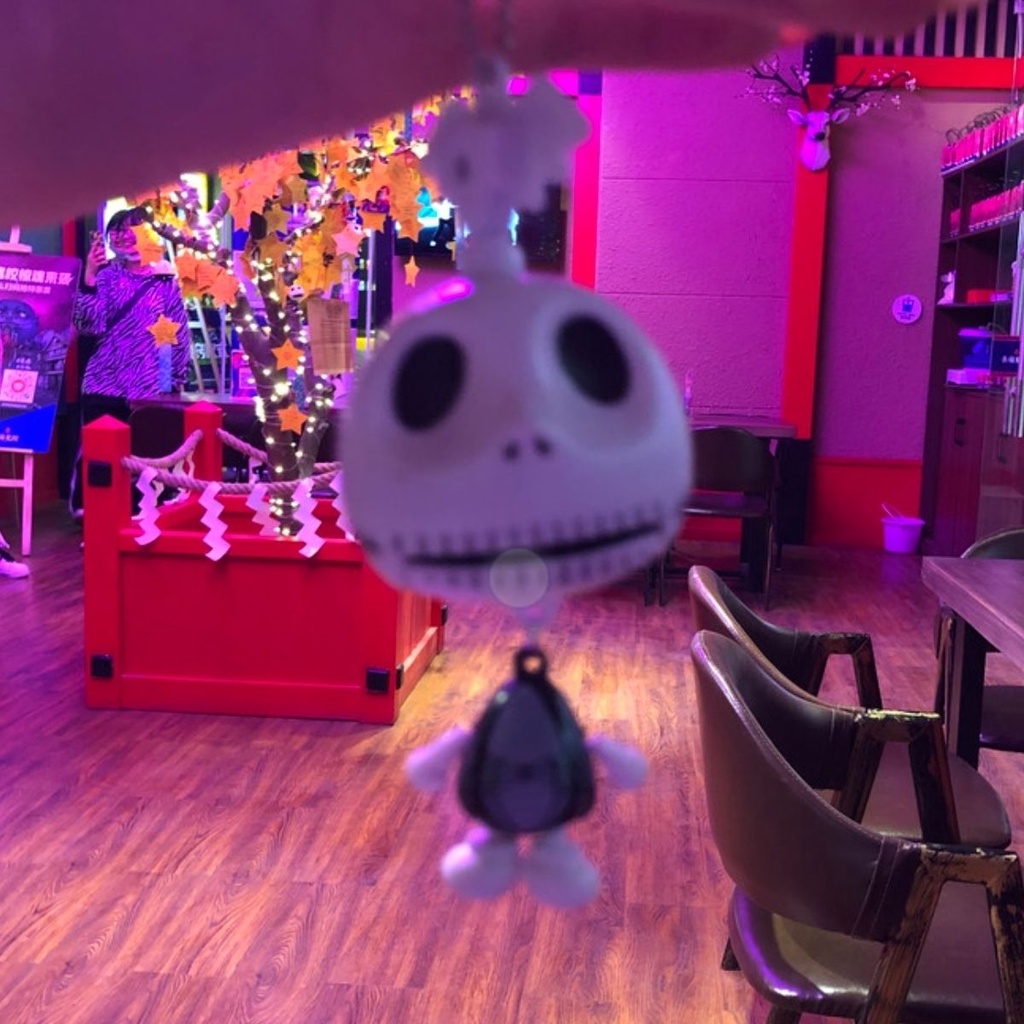 Holiday Funny Toys Small Gifts Keychains Pull Line Skull Rack Halloween Punk Gothic Pendant Small Gift Backpack Pendant Small Toy