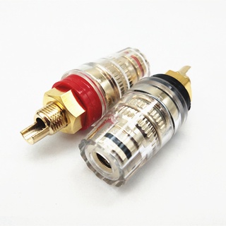 Cọc loa ngắn trong suốt đen đỏ hỗ trợ jack bắp chuối, mỏ chim, càng cua