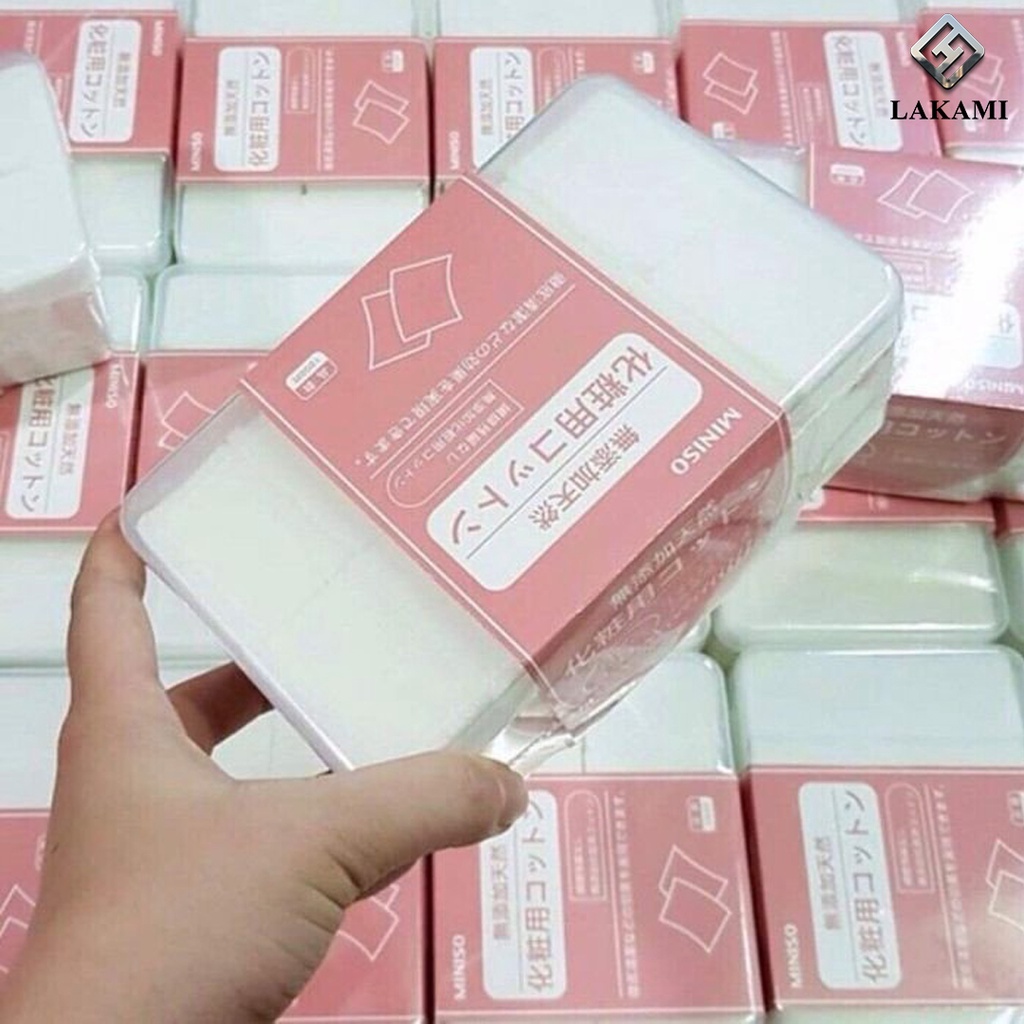 Bông Tẩy Trang Miniso Nhật Bản 1000 miếng ( lakami.beauty )