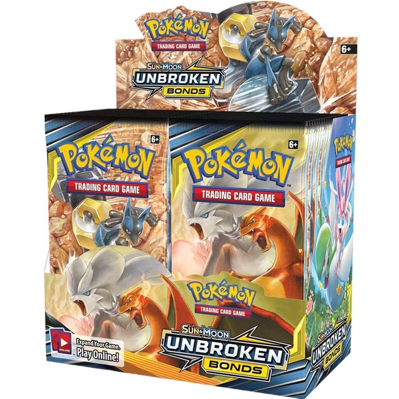Hộp 324 Thẻ Bài Pokemon Sun&Moon Unbroken Bonds Phiên Bản 36