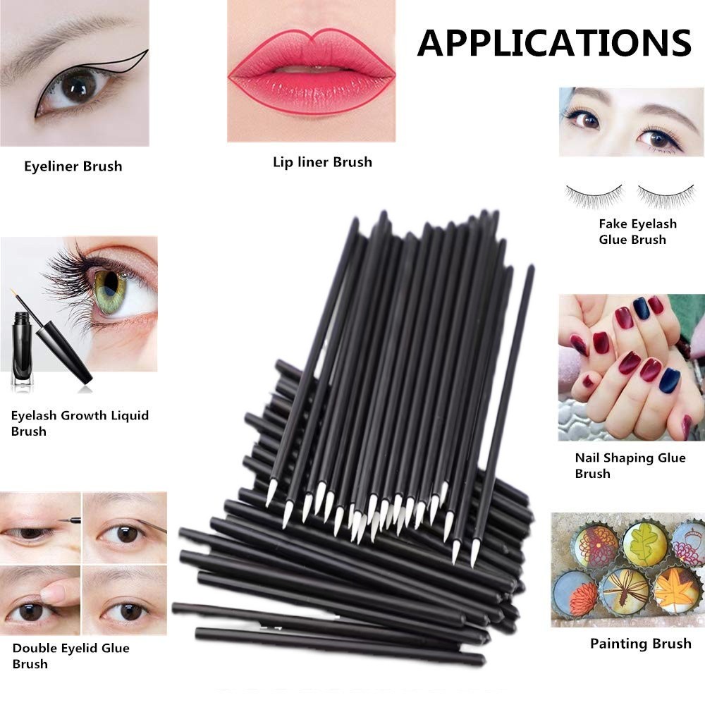 [Hàng mới về] Bộ 5 cọ trang điểm môi/ kẻ mắt dùng một lần tiện lợi