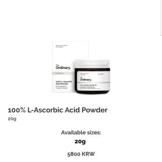 The Ordinary bột Vitamin C nguyên chất 100%