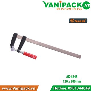 Kẹp gỗ chữ F Asaki AK-6249 120x400mm