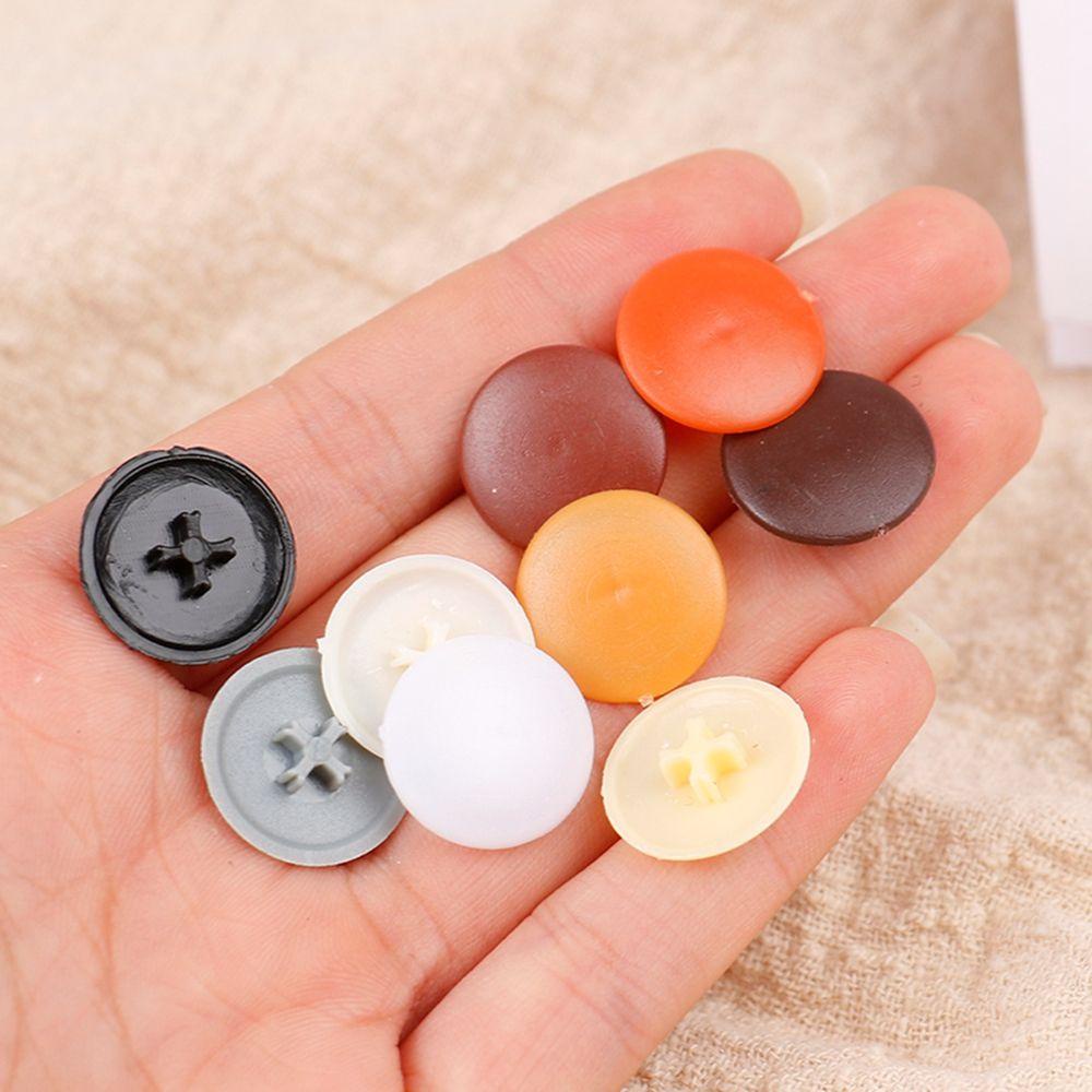 HARRIETT Bu Lông Ẩn Lỗ Bằng Nhựa Hình Tròn Kèm Nắp Vặn Làm Đẹp Nội Thất