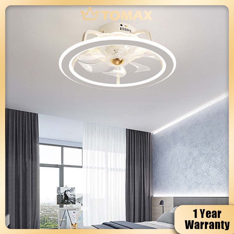Đèn Quạt Trần Led Phá Cách Thiết Kế Đèn Bao Bọc Cánh Quạt Phù Hợp Phòng Khách Hội Họp Nhà Hàng Khách Sạn