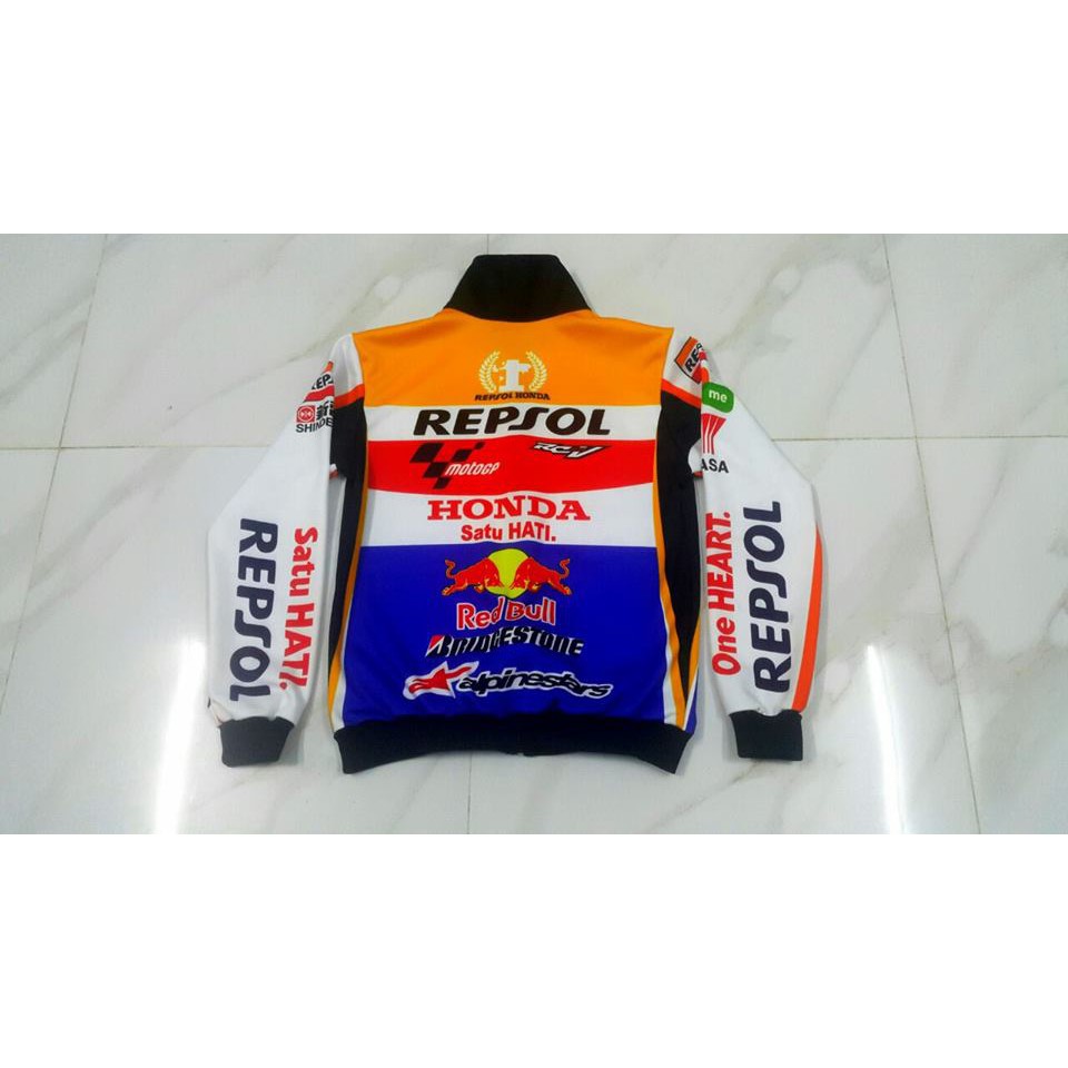 [ T-Shirt Racing Team ] Áo Khoát Honda Repsol ( Áo 2 Lớp Chống Nước ) Cực Thoáng Mát - BẢO HÀNH Vĩnh Viễn