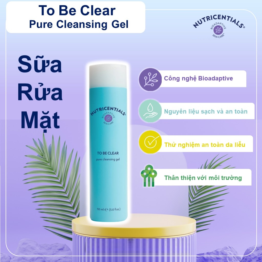 Sữa Rửa Mặt Nuskin To Be Clear Pure Cleansing Gel 150ml Dành Cho Da Dầu và Da Hỗn Hợp