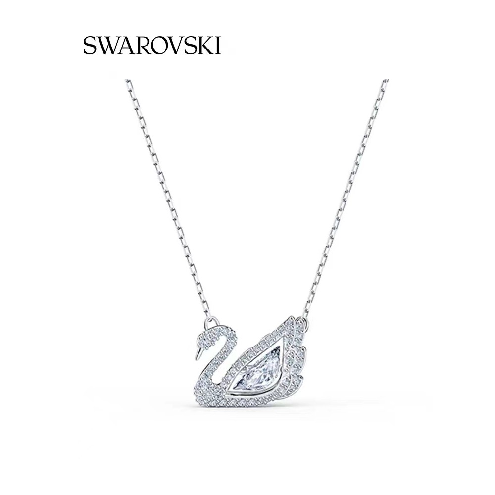 FREE SHIP Dây Chuyền Nữ Swarovski DANCING SWAN 125th Anniversary Elegant Charm Crystal Necklace Necklace Crystal FASHION Cá Tính Trang Sức Trang Sức Đeo THỜI TRANG