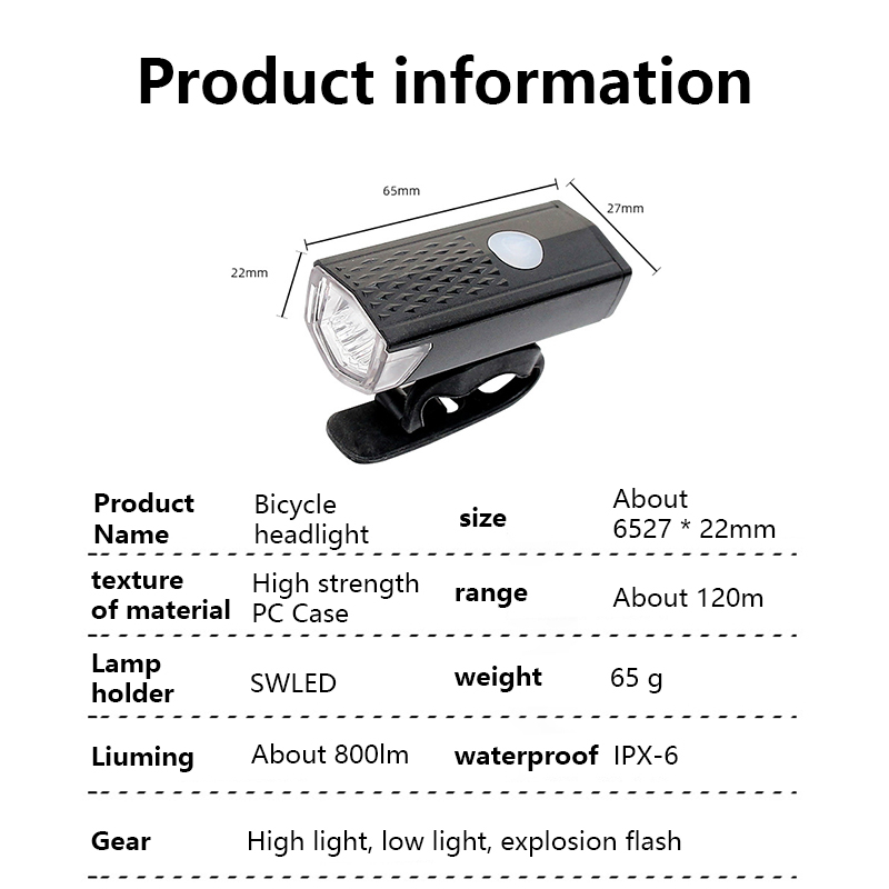 Đèn LED Hậu 300Lm Sạc USB Gắn Đuôi Xe Đạp