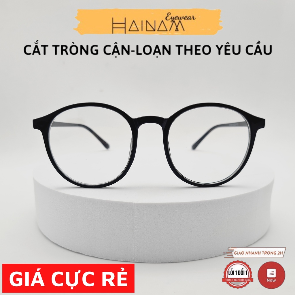 [Giá Cực Rẻ] Gọng kính cận dáng tròn VIVO nữ thời trang nhận lắp cận theo yêu cầu