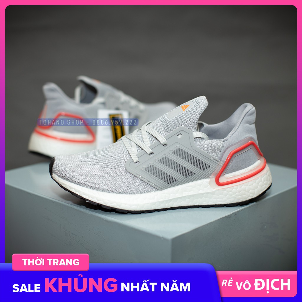 Giày Sneaker Giày Thể Thao Nam Nữ Ultra Boost 6.0 Màu Ghi | BigBuy360 - bigbuy360.vn