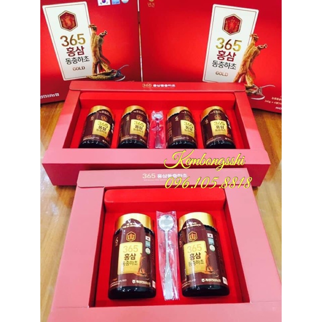 [HÀNG MỚI VỀ] Cao Hồng Sâm Đông Trùng Hạ Thảo 365 HÀN QUỐC, Hộp 2 Lọ x 240gr | BigBuy360 - bigbuy360.vn