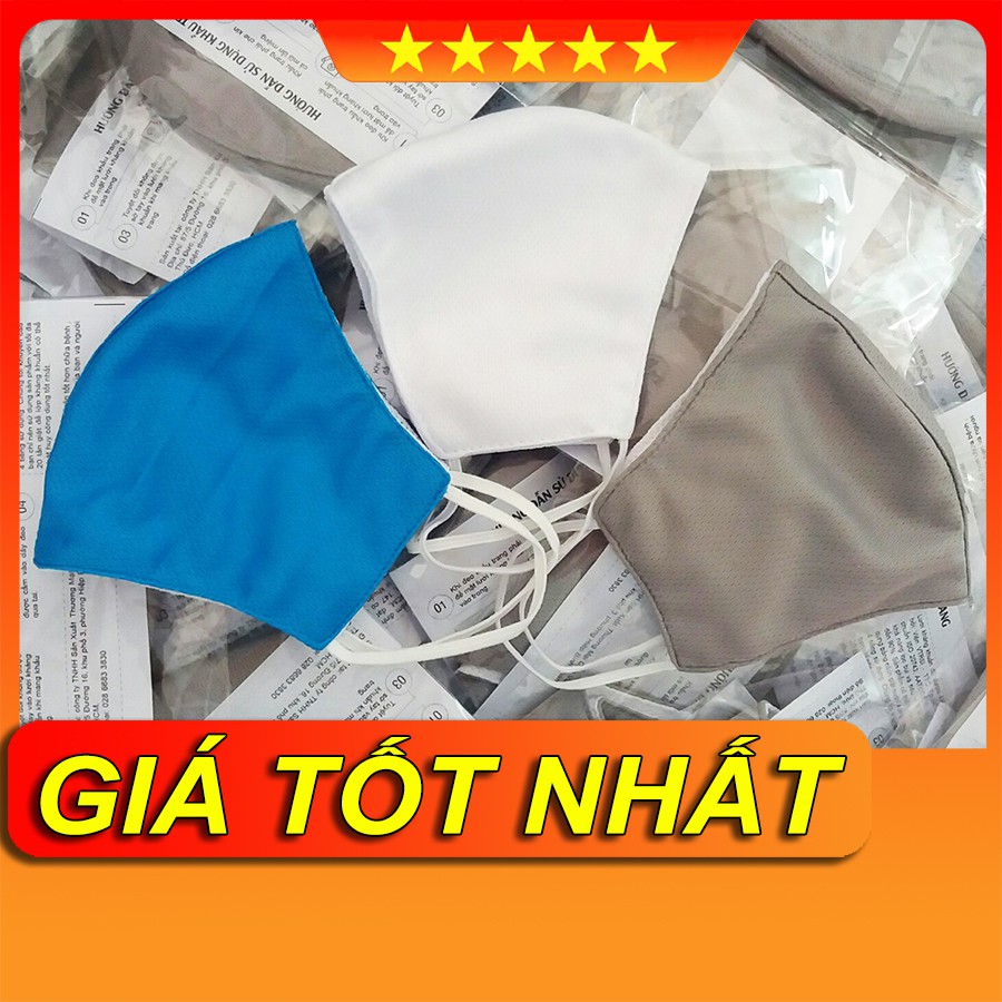 Khẩu trang vải kháng khuẩn (sử dụng được đến 20 lần)
