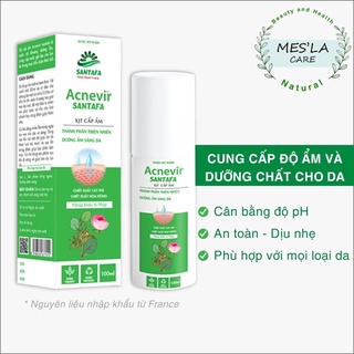 XỊT CẤP ẨM ACNEVIR SANTAFA – Giúp làm mờ các vết thâm, nám trên da, cho làn da tươi sáng, cung cấp độ ẩm và dưỡng chất c