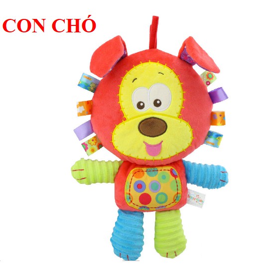 Đồ chơi chút chít/ Thú bông đa giác quan phát âm thanh Happy Monkey