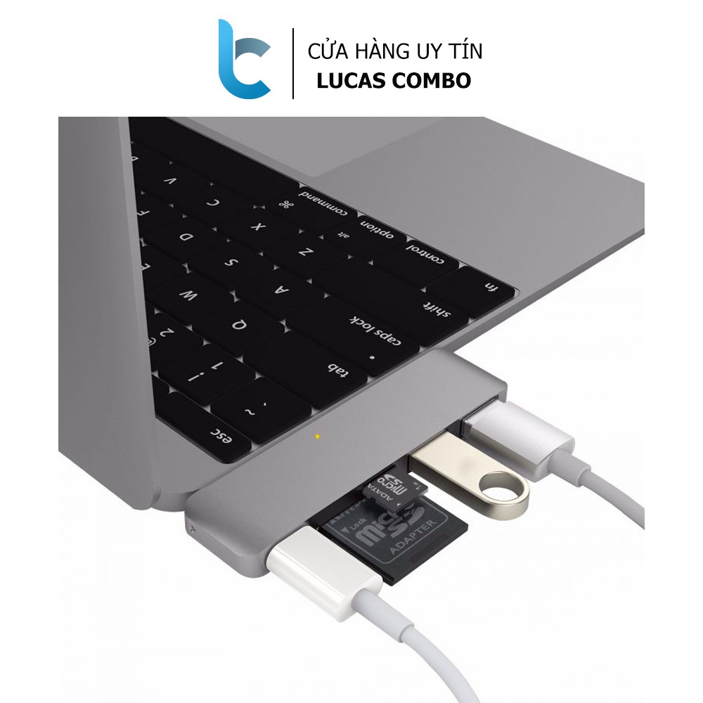 Cổng chuyển/ Hub USB-C 5in1 HyperDrive (Grey)