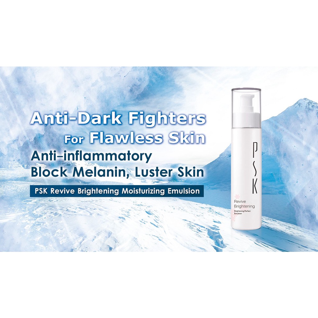 Sữa dưỡng ẩm làm trắng sáng da hoàn hảo PSK Revive Brightening Perfect Emulsion 80ml
