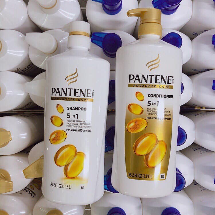 DẦU GỘI VÀ XÃ PANTENE CHAI 1 LÍT 13 - HÀNG XÁCH TAY SIÊU THỊ COSTCO MỸ