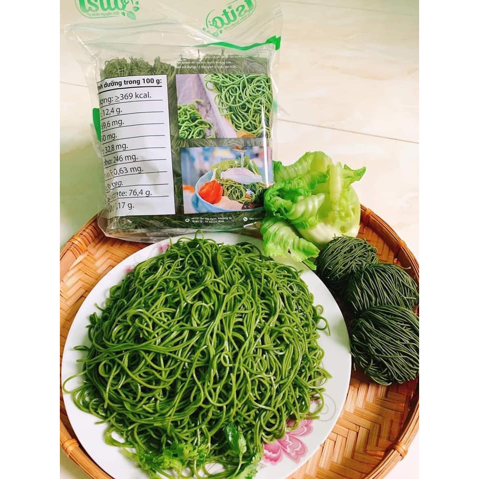 Mì cải Kale hữu cơ ISITO 500gr/gói 18 vắt, ăn mì không nóng