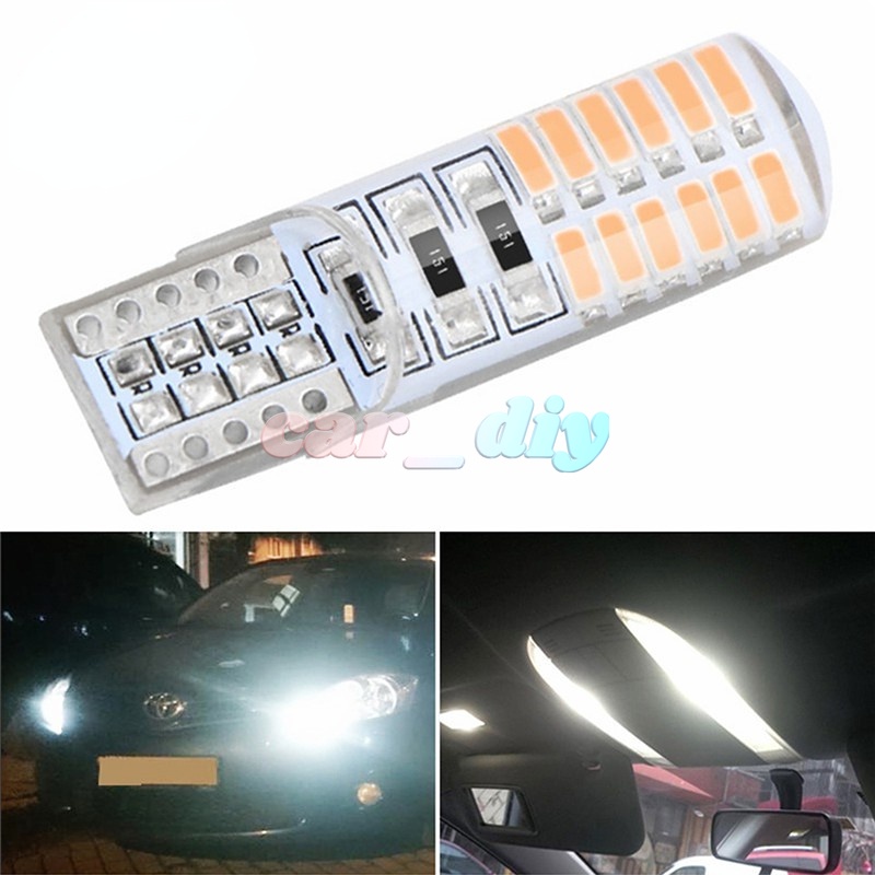 1 Bóng Đèn LED T10 w5w 24SMD Cho Nội Thất Xe Hơi